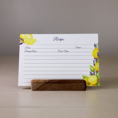 Lavender recipe cards