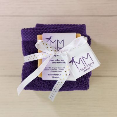 2 cloths & lavender soap