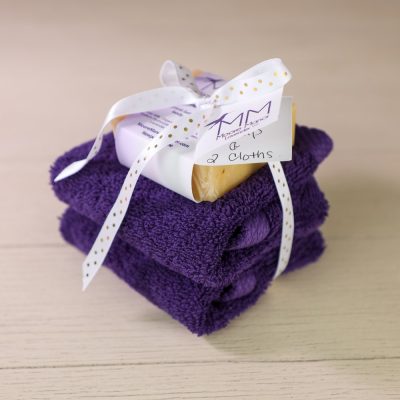 2 cloths & lavender soap