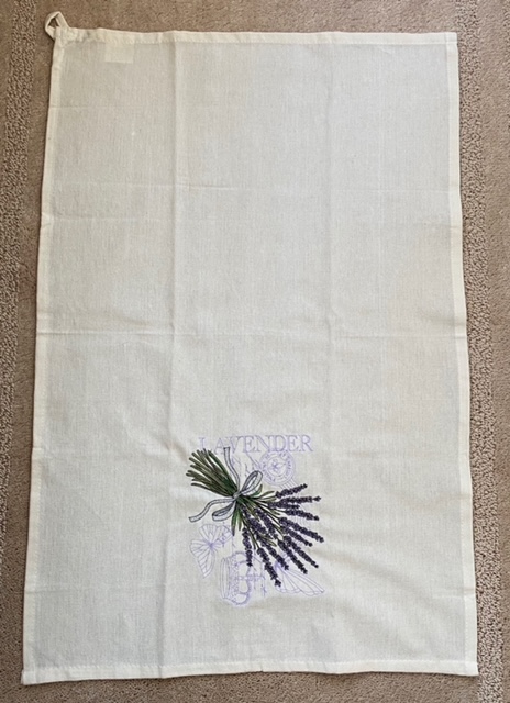 lavender tea towel
