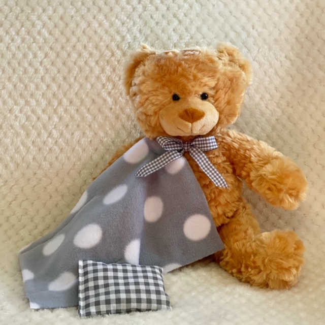 teddy bear & blanket