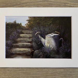 lavender along path print