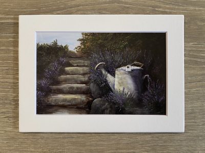 lavender along path print