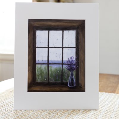 Lavender print of painting