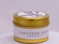 Lavender Vanilla Candle in Gold Tin