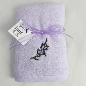 lavender spa towel