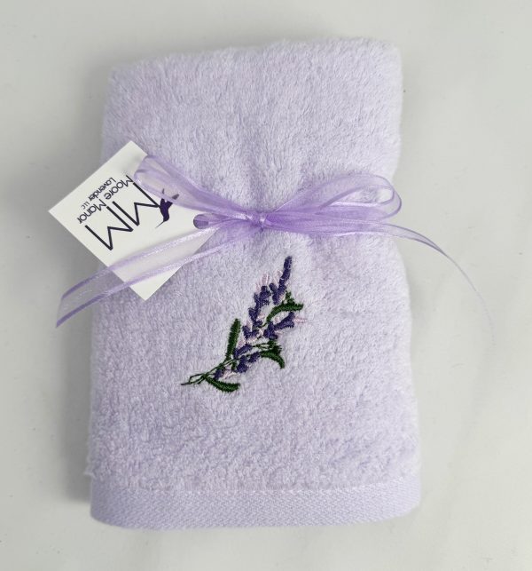 lavender spa towel