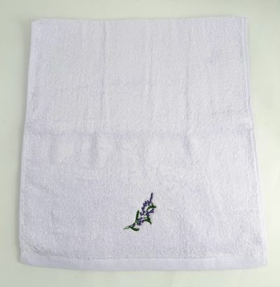 lavender spa towel