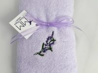 lavender spa towel